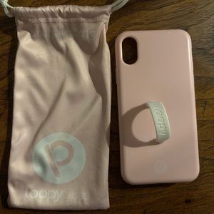 iPhone XS Blush Rose Loopy Case